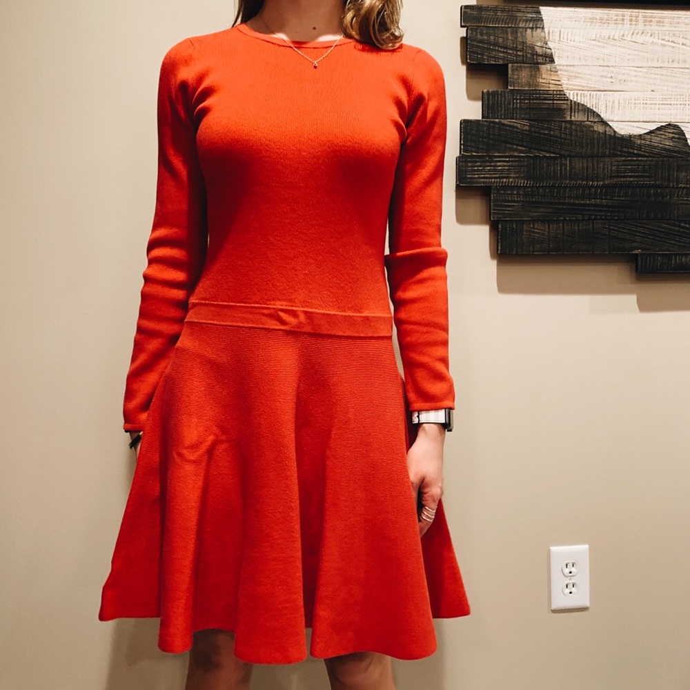 Red Knit Dress